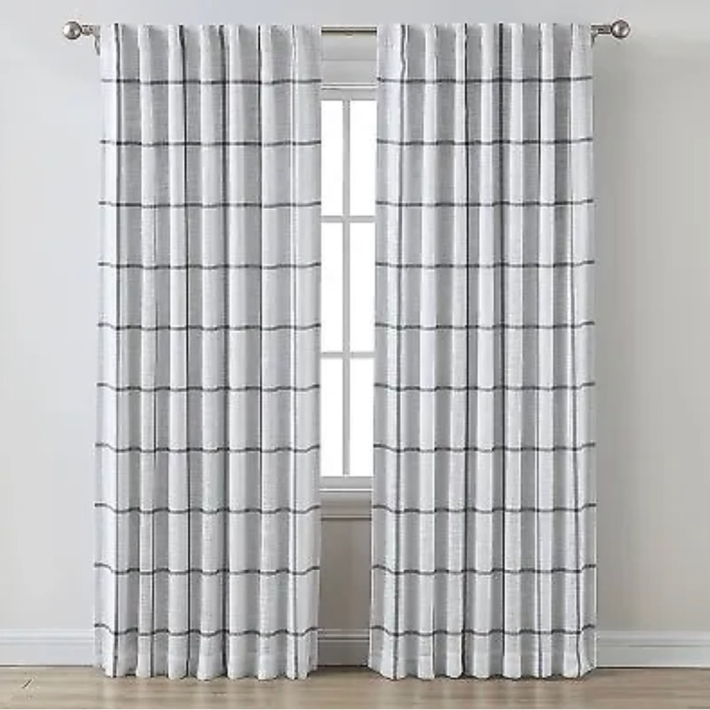 Threshold 50x 94 Set of panels Plaid curtains